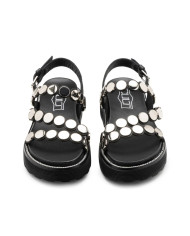 ZIGGY 4770 SANDAL W LEATHER BLACK/STUDS