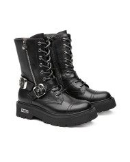 ANFIBIO CULT DONNA SLASH 4585 MID W LEATHER BLACK CLW458500