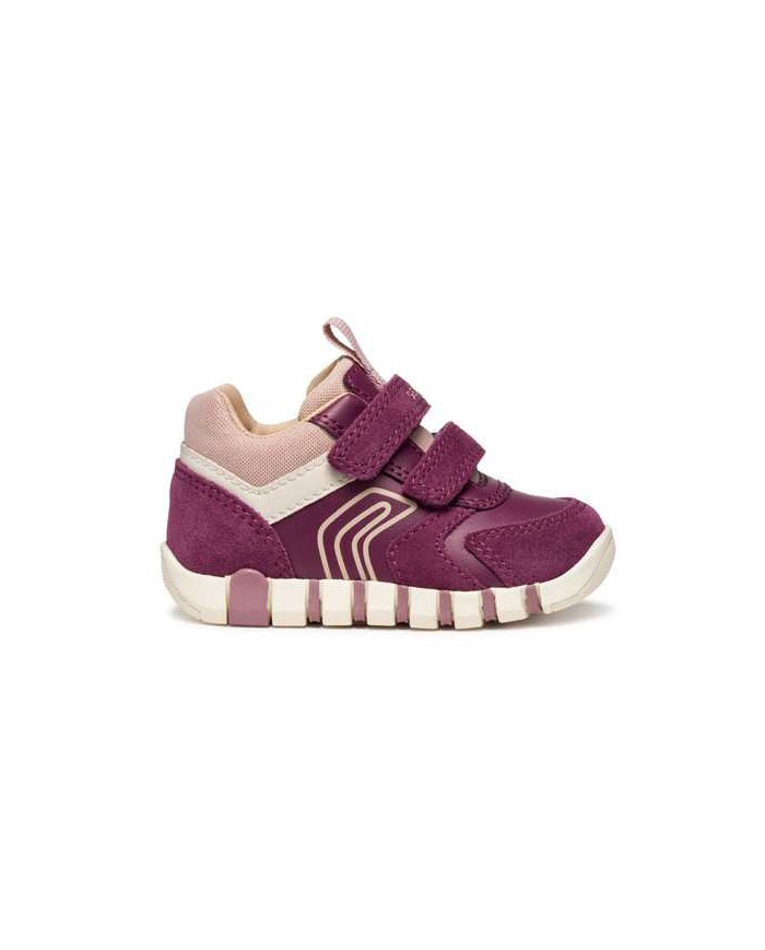 SNEAKERS GEOX PRIMI PASSI BAMBINA  B IUPIDOO G. C - GBK+SCAM.DK PURPLE/ROSE 