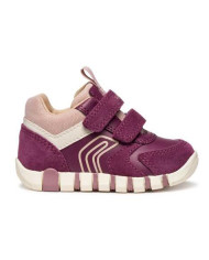 SNEAKERS GEOX PRIMI PASSI BAMBINA  B IUPIDOO G. C - GBK+SCAM.DK PURPLE/ROSE 