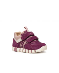SNEAKERS GEOX PRIMI PASSI BAMBINA  B IUPIDOO G. C - GBK+SCAM.DK PURPLE/ROSE 