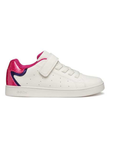 SNEAKERS GEOX BAMBINA J ECLYPER A - VIT.SIN+VER.GLIT WHITE/FUCHSIA  tg:28-35 J36LRA 0BCKC C0563/A