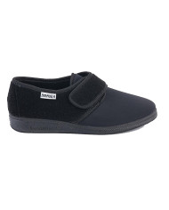 PANTOFOLE EMANUELA DONNA CONFORT CON VELCRO INVERNALE NERO 601