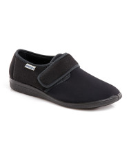 PANTOFOLE EMANUELA UOMO CONFORT CON VELCRO ESTIVO NERO 986