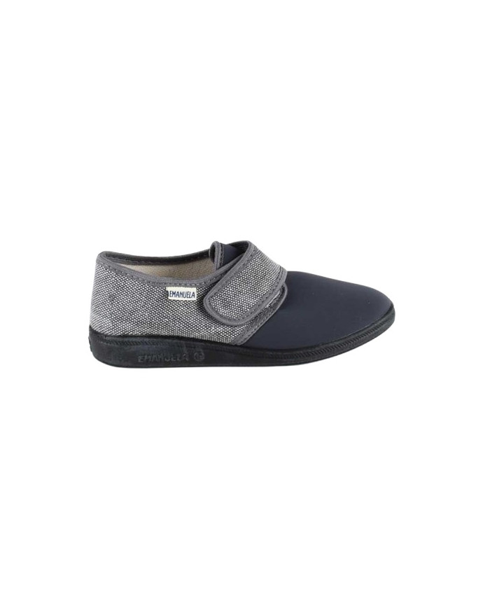 PANTOFOLE EMANUELA DONNA CONFORT CON VELCRO ESTIVO GRIGIO 655