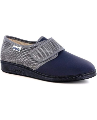 PANTOFOLE EMANUELA DONNA CONFORT CON VELCRO ESTIVO GRIGIO 655