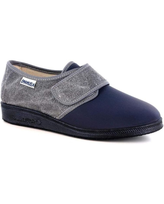 PANTOFOLE EMANUELA DONNA CONFORT CON VELCRO ESTIVO GRIGIO 655