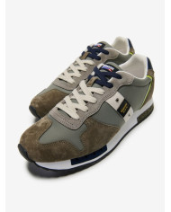 SNEAKERS BLAUER UOMO RUNNING S5QUEENS01/NUB/QUEENS01-MILITARY/GREY