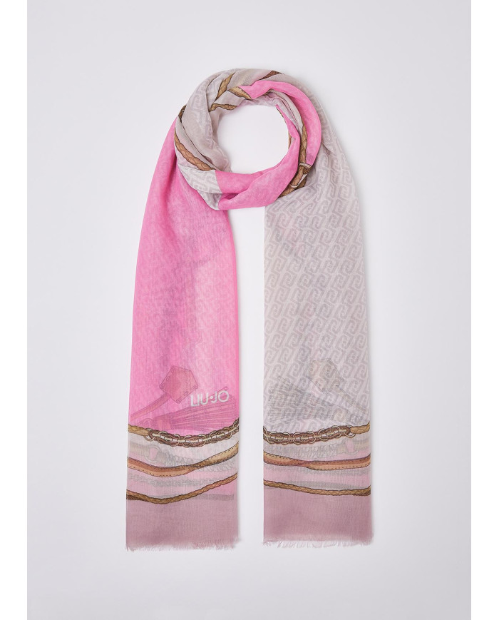 SCIARA LIU JO SOFT PEONY SCARF/SHAWL 70X180CM 2A6052 T2745 X0756