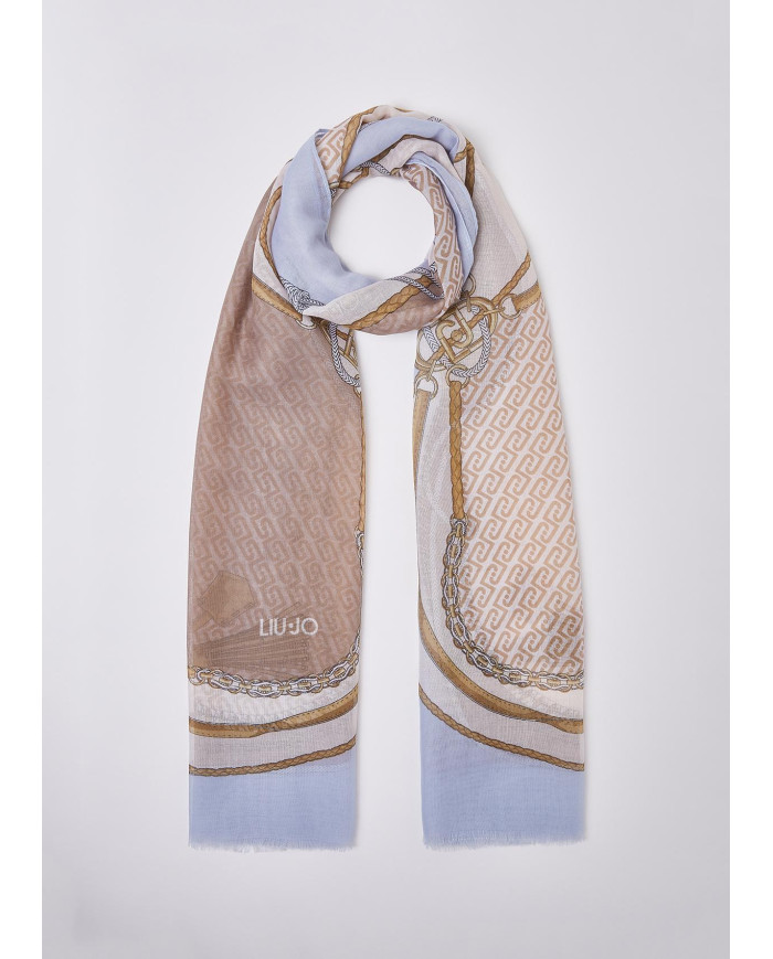 SCIARPA LIU JO LIGHT DENIM SCARF/SHAWL 70X180CM 2A6039 T2745 74015