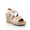 SANDALO CON ZEPPA IGI&CO DONNA NAPPA SOFT ECRU SABBIA 5673822
