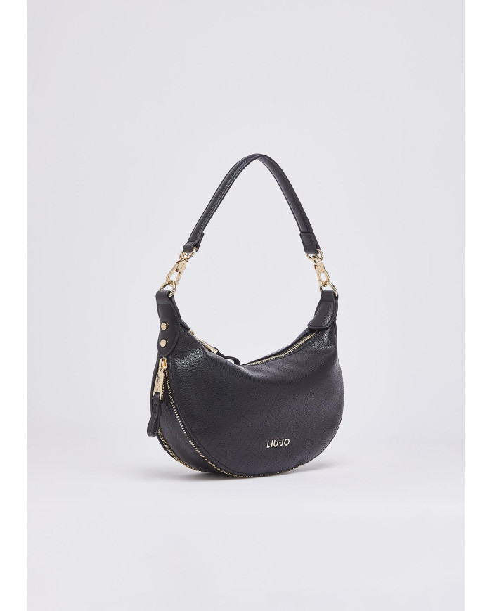 BORSA LIU JO  DONNA HOBO PICCOLA CROSS OVER BLACK 26X7X19CM AA6043 ES026 22222 