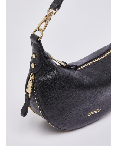 BORSA LIU JO  DONNA HOBO PICCOLA CROSS OVER BLACK 26X7X19CM AA6043 ES026 22222 