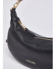 BORSA LIU JO  DONNA HOBO PICCOLA CROSS OVER BLACK 26X7X19CM AA6043 ES026 22222 