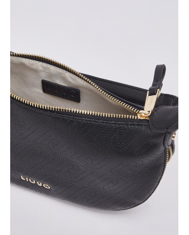 BORSA LIU JO  DONNA HOBO PICCOLA CROSS OVER BLACK 26X7X19CM AA6043 ES026 22222 