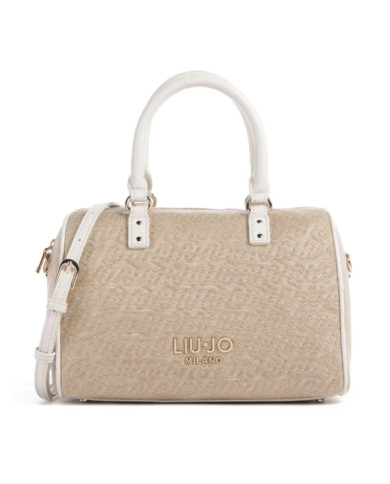 BORSA LIU JO DONNA LEATHER BAG NATURALE  25X15X17CM AA6052 T378A 00005