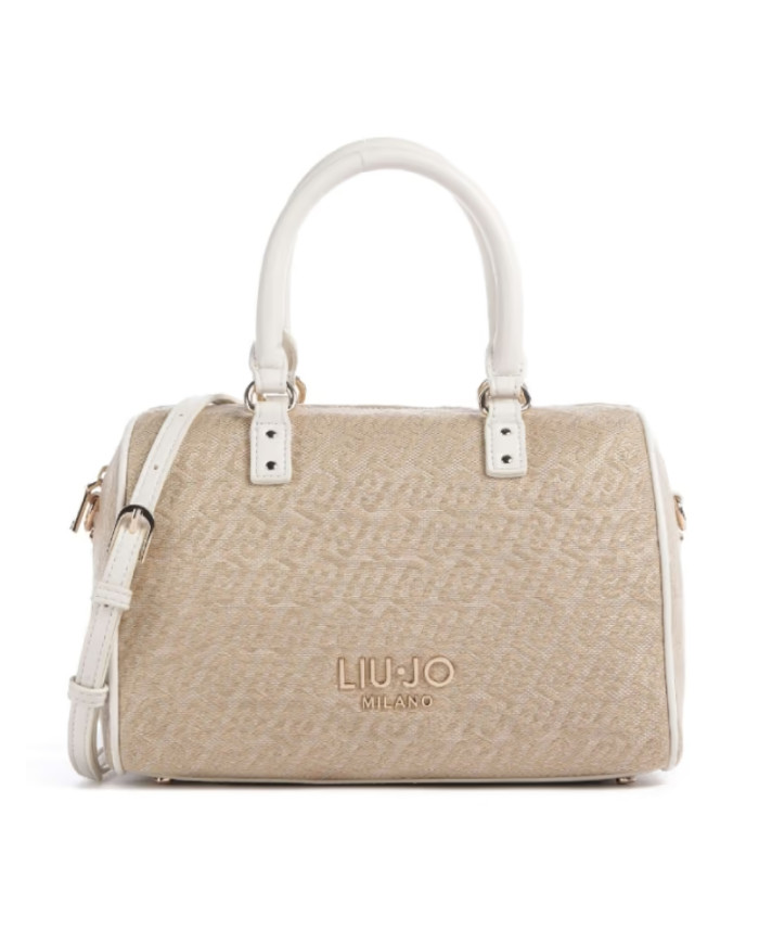 BORSA LIU JO DONNA LEATHER BAG NATURALE  25X15X17CM AA6052 T378A 00005