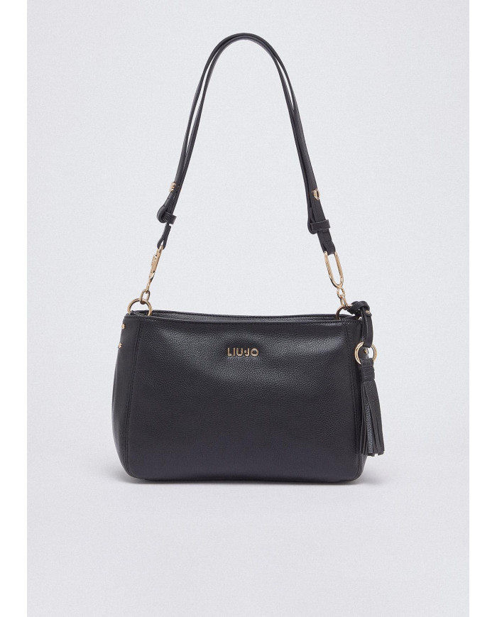 BORSA LIU JO DONNA MEDIA CON CHAM CROSS OVER BLACK 27X10X19CM AA6187 E1012 22222 