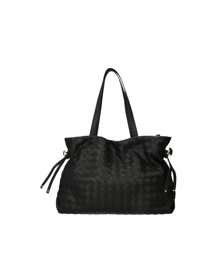 BORSA A SPALLA LIU JO RICCY GRANDE SHOPPING BAG BLACK 38X14X29CM AA6098 ES027 X0459