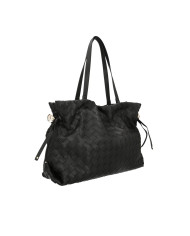 BORSA A SPALLA LIU JO RICCY GRANDE SHOPPING BAG BLACK 38X14X29CM AA6098 ES027 X0459