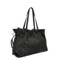 BORSA A SPALLA LIU JO RICCY GRANDE SHOPPING BAG BLACK 38X14X29CM AA6098 ES027 X0459