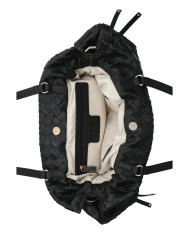 BORSA A SPALLA LIU JO RICCY GRANDE SHOPPING BAG BLACK 38X14X29CM AA6098 ES027 X0459