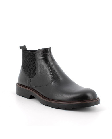 STIVALETTO IGI&CO UOMO IN PELLE NERO CHELSEA 6610100