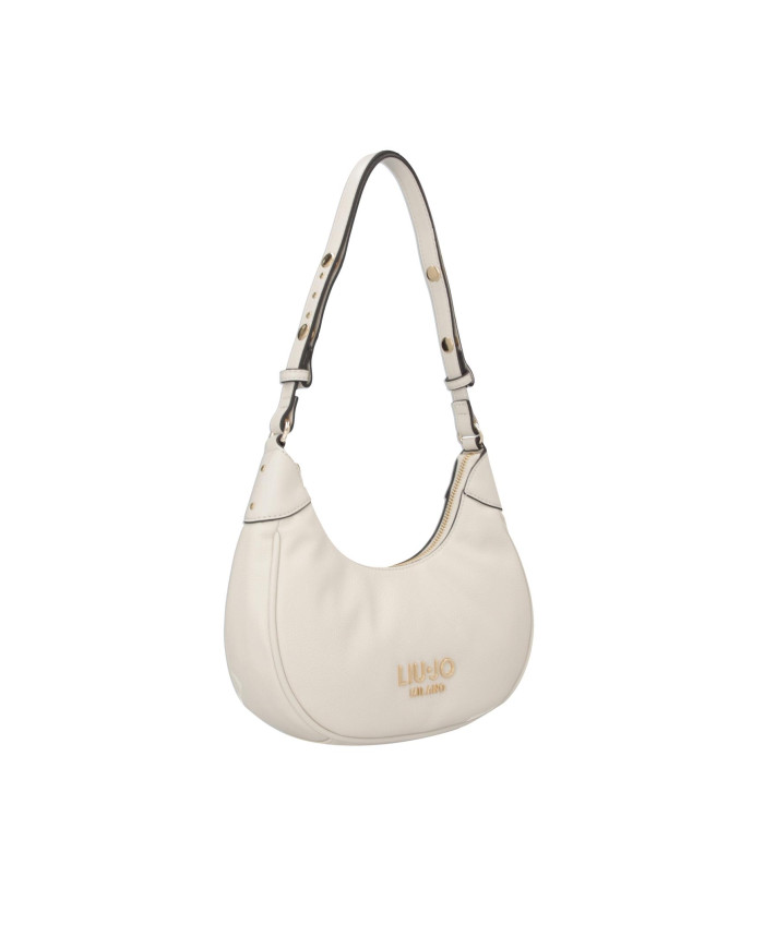 BORSA LIU JO DONNA LEATHER BAG CREAM 23X21X8CM AA6072 E1012 X0459