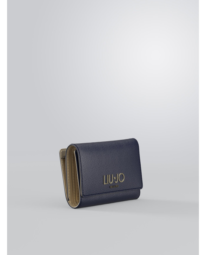 PORTAFOGLIO LIU JO DONNA DRESS BLUE WALLET 14X10X4CM AA6172 E1012 94024