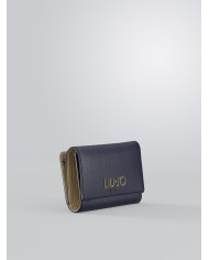 PORTAFOGLIO LIU JO DONNA DRESS BLUE WALLET 14X10X4CM AA6172 E1012 94024