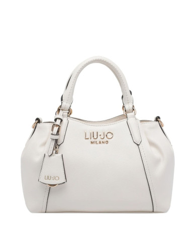 BORSA LIU JO DONNA LEATHER BAG CREAM 10X17X27CM AA6169 E1012 X0459
