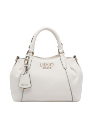BORSA LIU JO DONNA LEATHER BAG CREAM 10X17X27CM AA6169 E1012 X0459