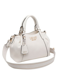 BORSA LIU JO DONNA LEATHER BAG CREAM 10X17X27CM AA6169 E1012 X0459