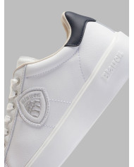 SNEAKERS BLAUER UOMO BUCK01 MAN LEATHER SNEAKER F4BUCK01/LEA/WHI/NVY