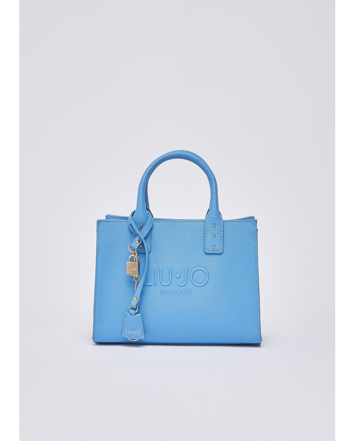 BORSA LIU JO DONNA SHOPPING AZURE BLUE 23X18X11CM AA6150 ES029 74139 