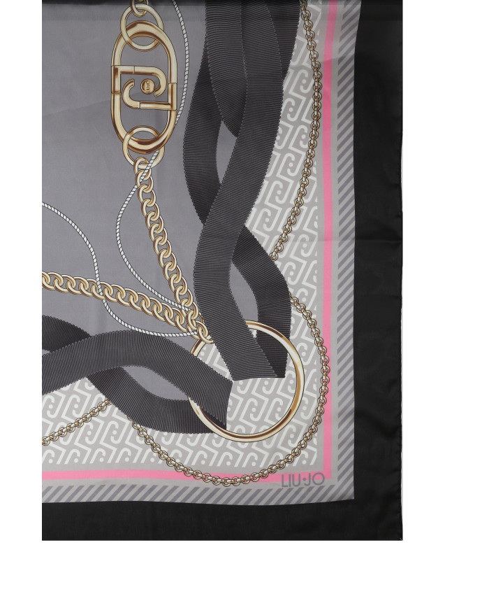 FOULARD LIU JO 120X120CM BLACK 2A6055 T2745 22222