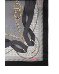 FOULARD LIU JO 120X120CM BLACK 2A6055 T2745 22222