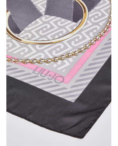 FOULARD LIU JO 120X120CM BLACK 2A6055 T2745 22222