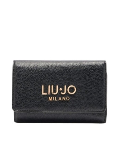 PORTAFOGLIO LIU JO DONNA WALLET BLACK 15X10X4,5CM AA6172 E1012 22222