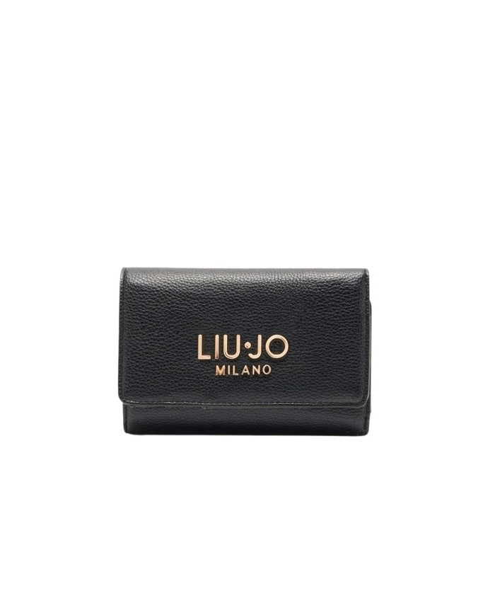 PORTAFOGLIO LIU JO DONNA WALLET BLACK 15X10X4,5CM AA6172 E1012 01679
