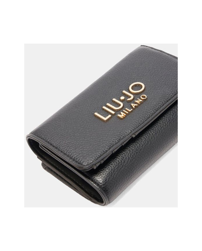 PORTAFOGLIO LIU JO DONNA WALLET BLACK 15X10X4,5CM AA6172 E1012 01679