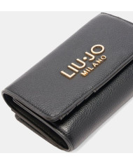 PORTAFOGLIO LIU JO DONNA WALLET BLACK 15X10X4,5CM AA6172 E1012 22222