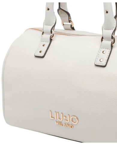 BORSA LIU JO DONNA SACHEL PICCOLA LEATHER BAG CREAM 25X15X17CM AA6052 E1012 X0459