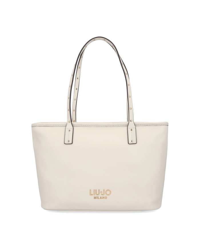 BORSA LIU J OA SPALLA LEATHER BAG CREAM 39X13X23CM AA6071 E1012 X0459