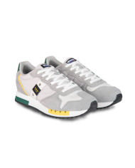 SNEAKERS BLAUER UOMO QUEENS BIANCO/VERDE S4QUEENS01/MES-WHI/GRE