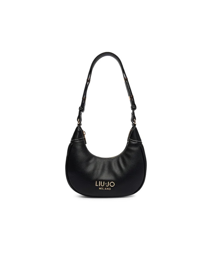BORSA LIU JO DONNA LEATHER BAG BLACK 23X21X8CM 