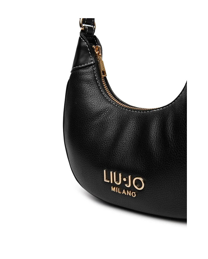 BORSA LIU JO DONNA LEATHER BAG BLACK 23X21X8CM 