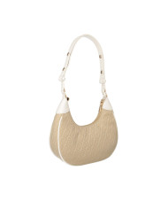BORSA LIU JO DONNA LEATHER BAG NATURALE 24X6X21CM 