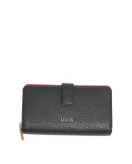PORTAFOGLIO LIU JO WALLET BLACK 19X15X4CM AA6201 E1109 22222