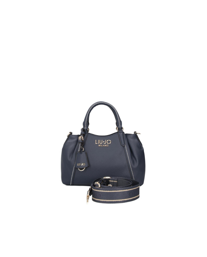 BORSA LIU JO LEATHER BAG DRESS BLUE 26X18X10CM AA6169 E1012 94024